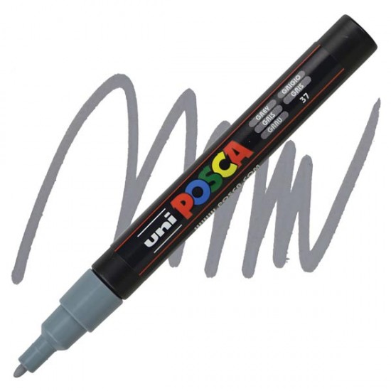 ΜΑΡΚΑΔΟΡΟΣ POSCA PC-3M ΓΚΡΙ ΜΑΡΚΑΔΟΡΟΣ POSCA PC-3M ΓΚΡΙ